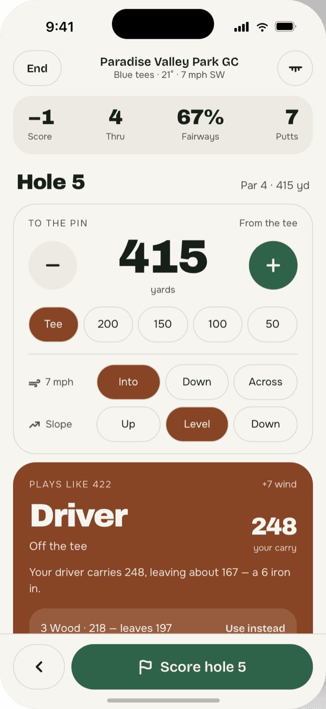 Below Par — live golf scoring